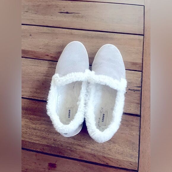 BIRDIE SUEDE GRAY LEATHER WITH PLUSH INTERIOR! Swift slip-on! Women Size 7.5 - Picture 3 of 7